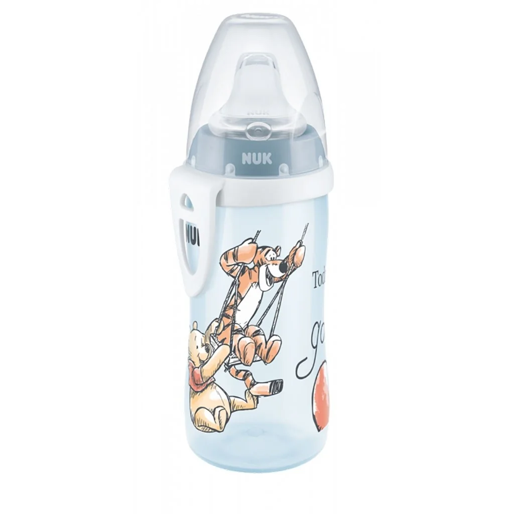 Detská fľaša NUK Active Cup Disney Medvedík Pu 300 ml modrá , 20C57264