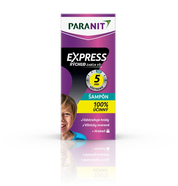 PARANIT Express Šampón + hrebeň 1×100 ml, prípravok proti všiam