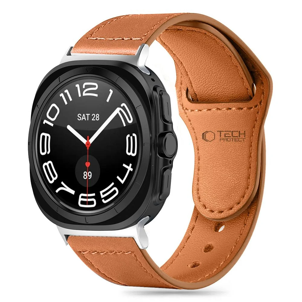 Tech-Protect Leatherfit remienok na Samsung Galaxy Watch Ultra 47mm brown