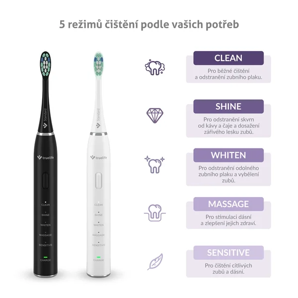 TrueLife SonicBrush Clean30 Duo 1×1 ks, sonická kefka