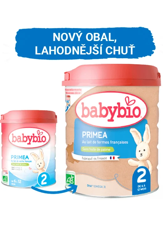 BABYBIO PRIMEA 2 dojčenské bio mlieko (800 g) 1×800 g