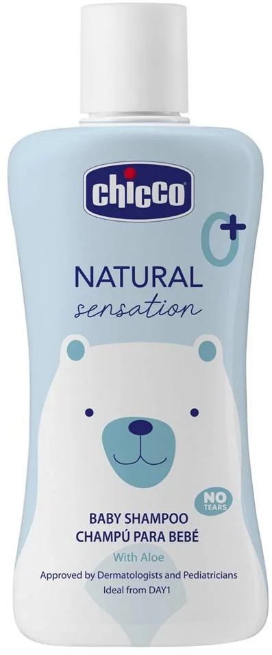 CHICCO Šampón Natural Sensation s aloe 200ml, 0m+ 1×200 ml, detský šampón na vlasy