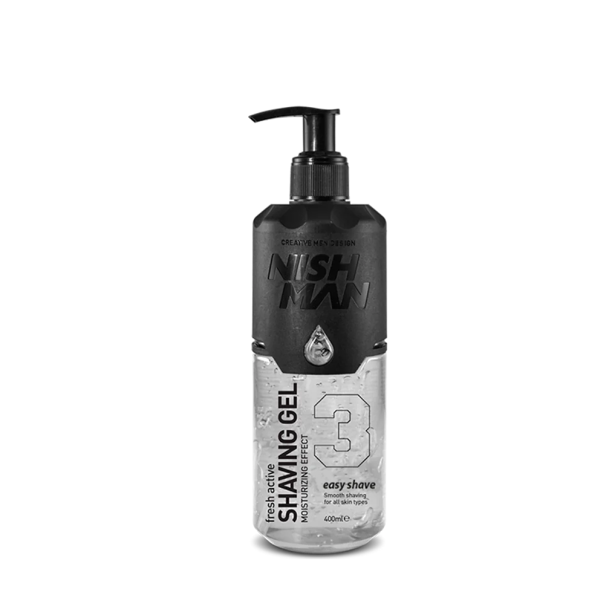 Priehľadný gél na holenie Nishman 03 Easy Shave 400ml