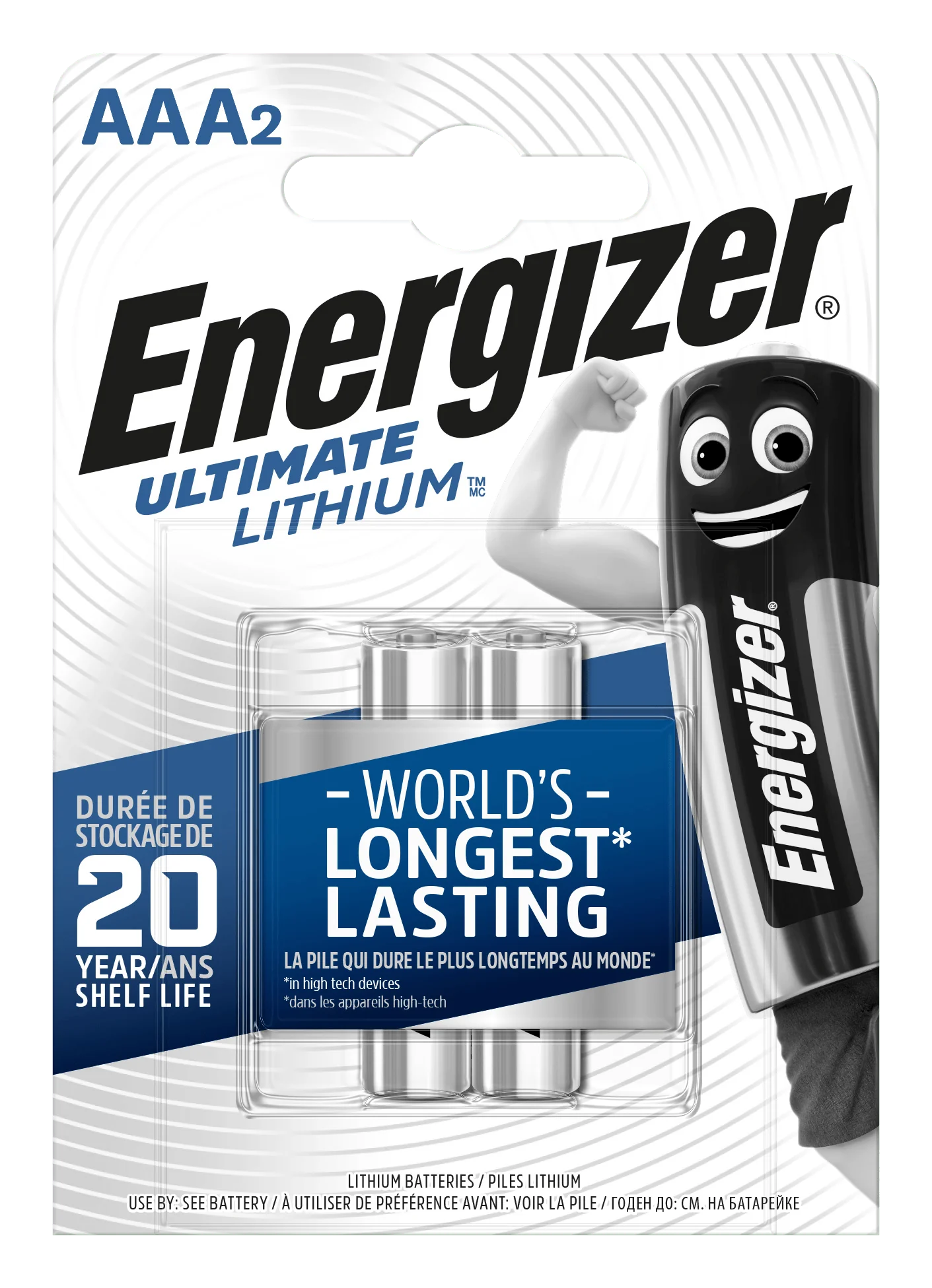 Energizer Ultimate Lithium AAA/2 FR03/2 1,5V lítiové mikrotužkové batérie 2ks 7638900262629