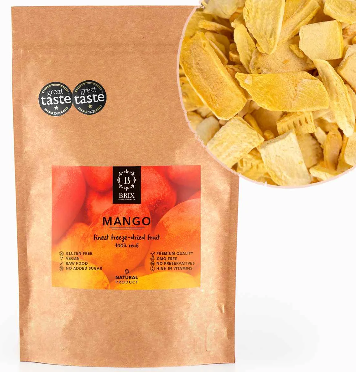 Brix Mrazom sušené mango 95g