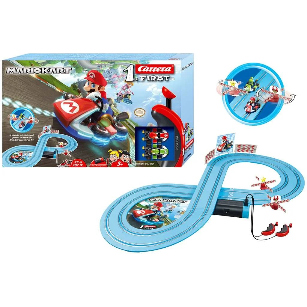 Autodráha Carrera FIRST Nintendo Mario Kart™- Mario and Yoshi 2,4 m 