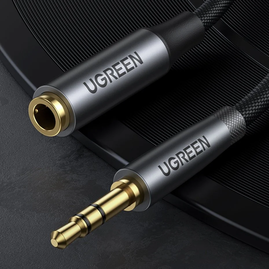 Ugreen AV190 audio kábel 3.5mm mini jack M/F 3m, sivý 