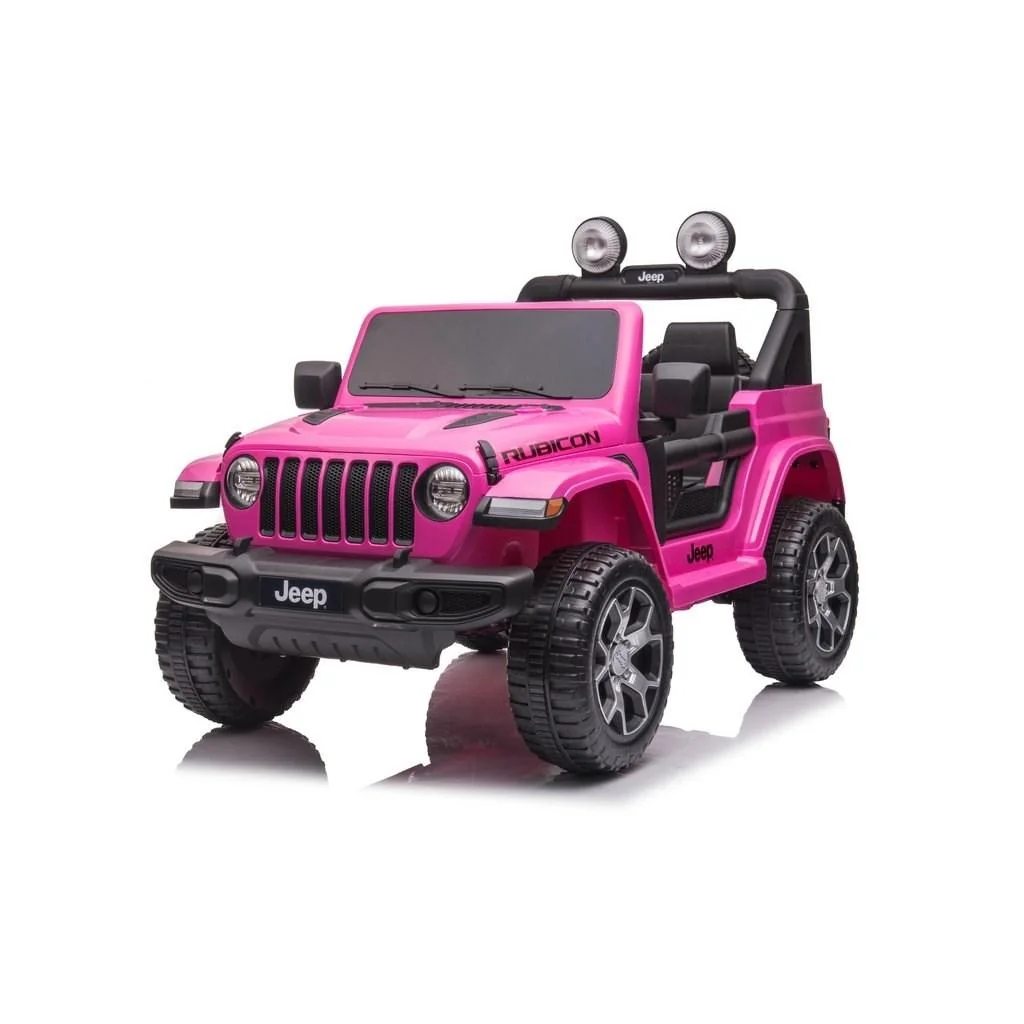 Detské elektrické autíčko Baby Mix Jeep Wrangler Rubicon ružové , 20C55789