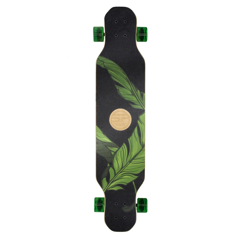 SPOKEY - LONGBAY PRO Longboard 104 x 24 cm ABEC7, zeleno - čierny 