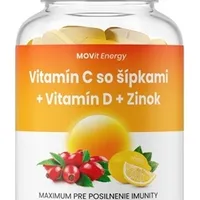 MOVit Vitamín C 1200 mg so šípkami + D + Zinok