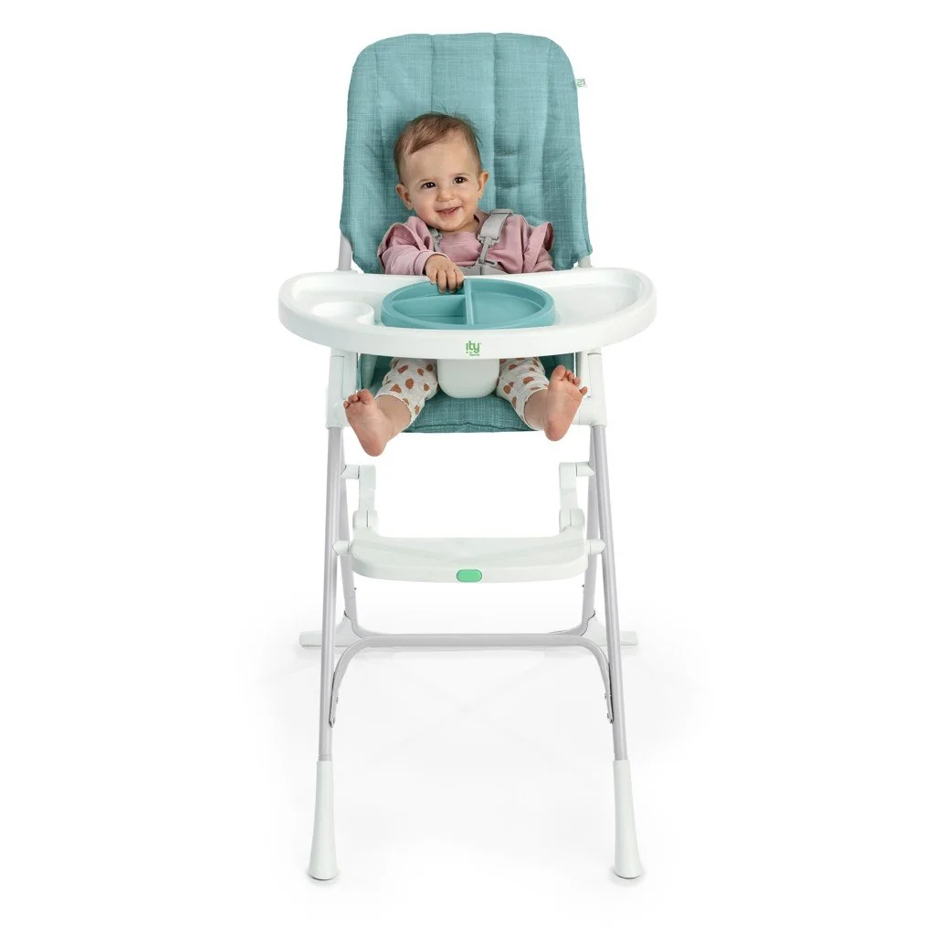 Stolička jedálenská skladacia Sun Valley™ Teal 6m+ do 15 kg 