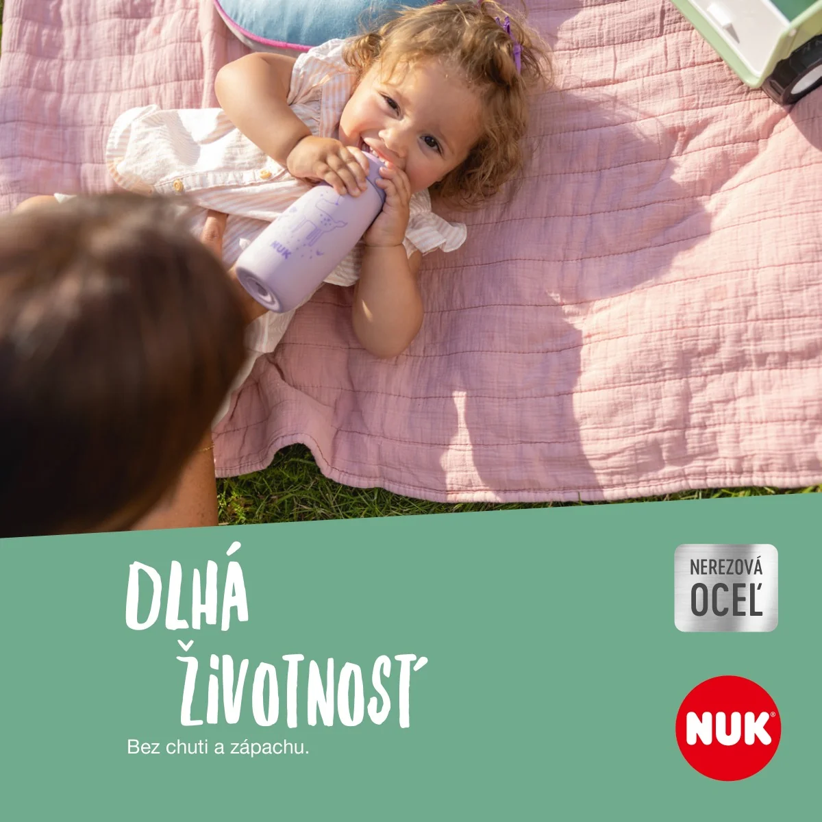 NUK flaša Mini-Me Sip nerez 300 ml (9+ m.) 1×1 ks, nerezová fľaša