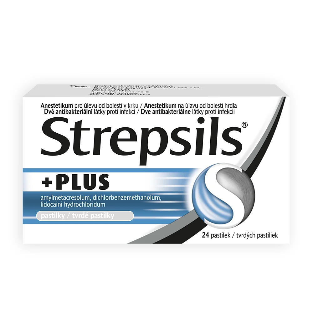 Strepsils PLUS 1×24 ks, liek