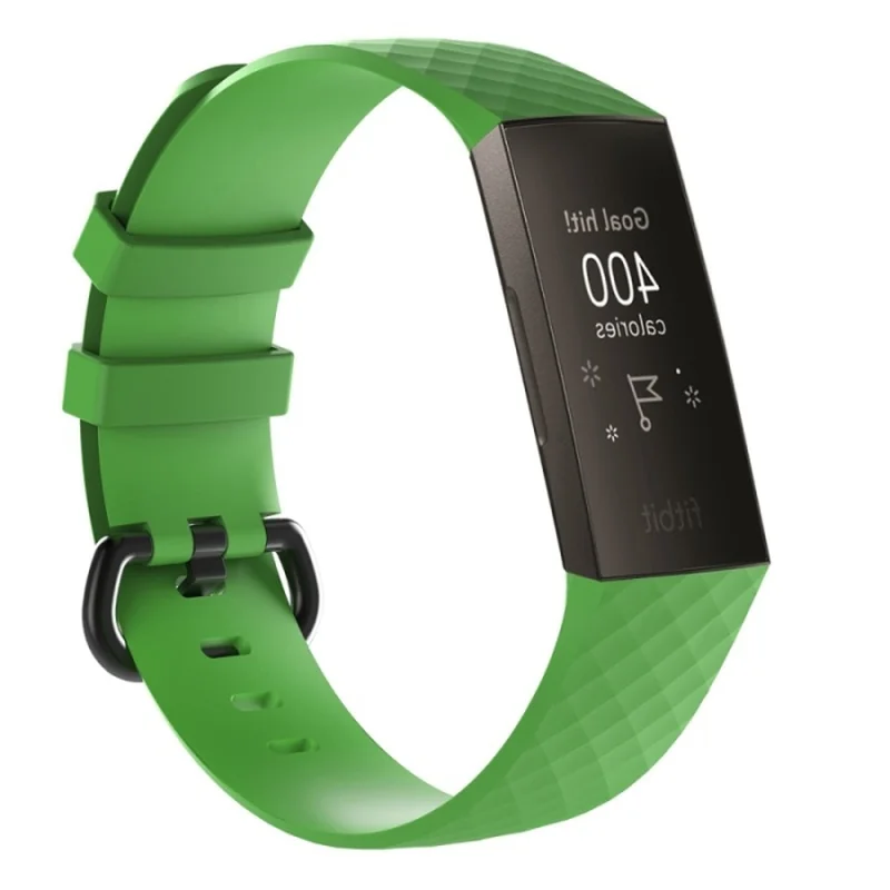 BStrap Silicone Diamond (Small) remienok na Fitbit Charge 3 / 4 green