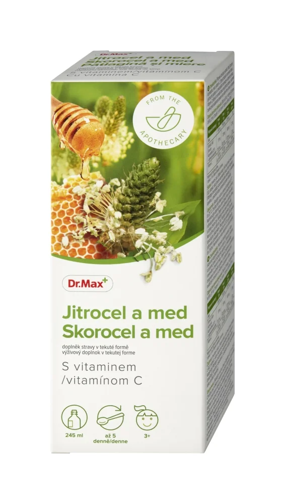 Dr. Max SIRUP Skorocel a med s vitamínom C