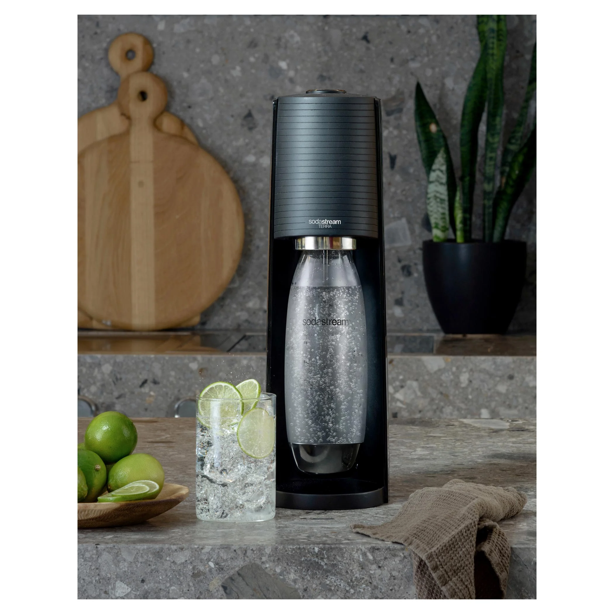 SODASTREAM TERRA black quick connect 1x1 ks, výrobník perlivej vody