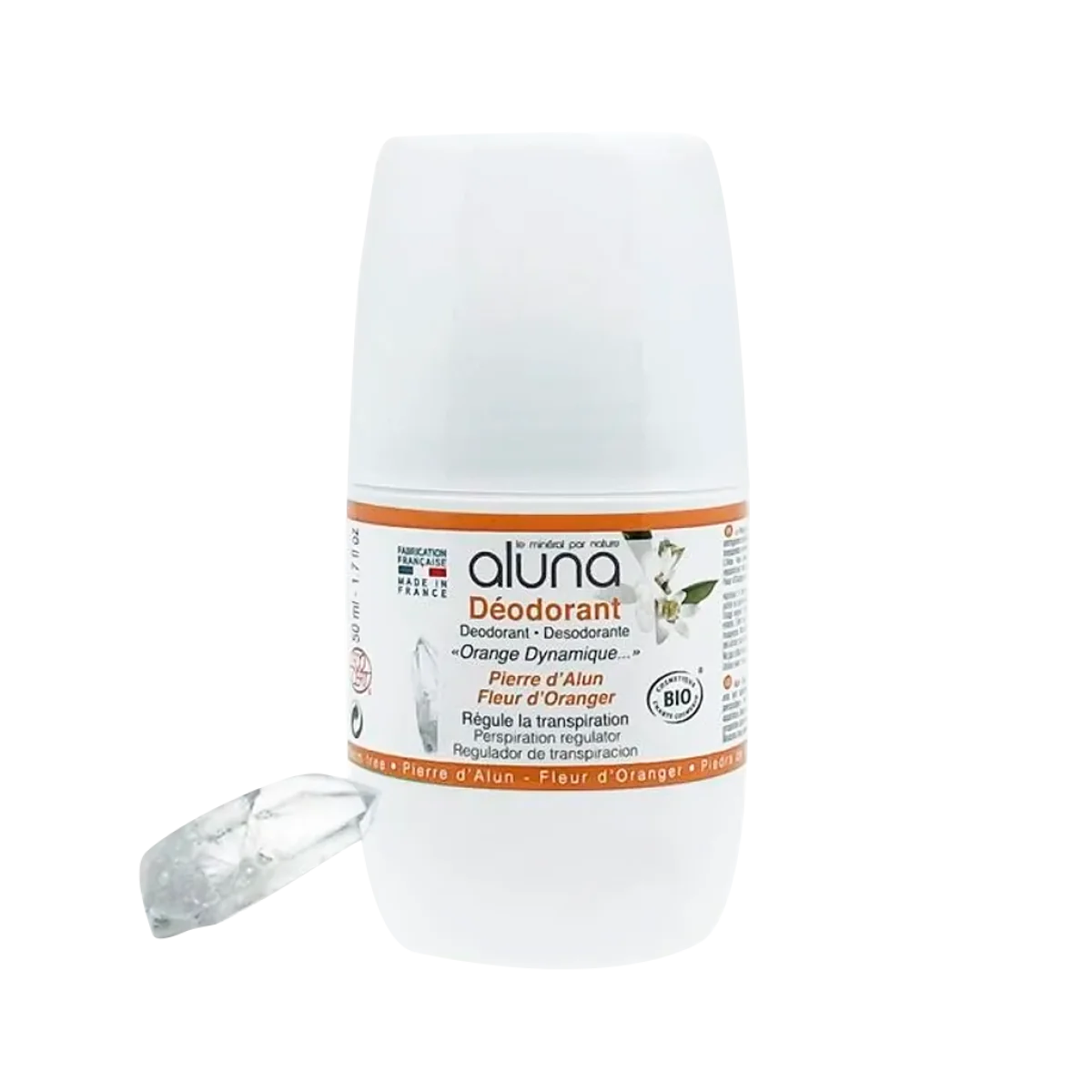 Prírodný deodorant Aluna Natural roll-on Deodorant Orange Blossom tree 50ml