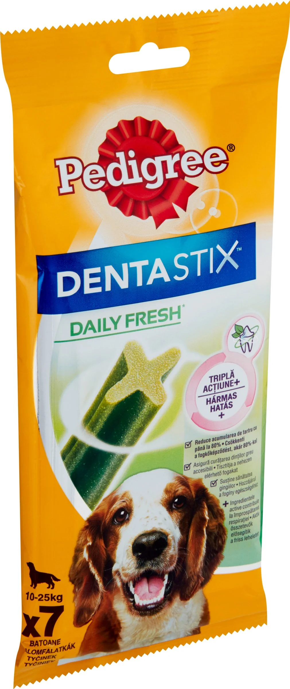 PEDIGREE pochúťka DentaStix Fresh Medium 7pack 1×7 ks, pochúťka pre psy