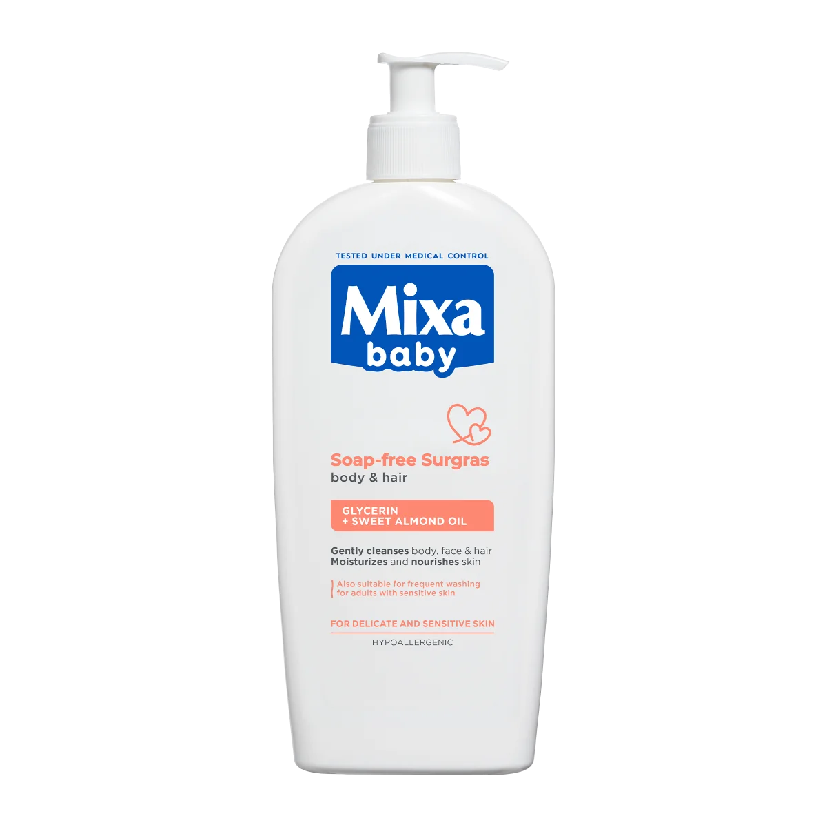 Mixa Baby Soap-free Surgras Gel for body & hair