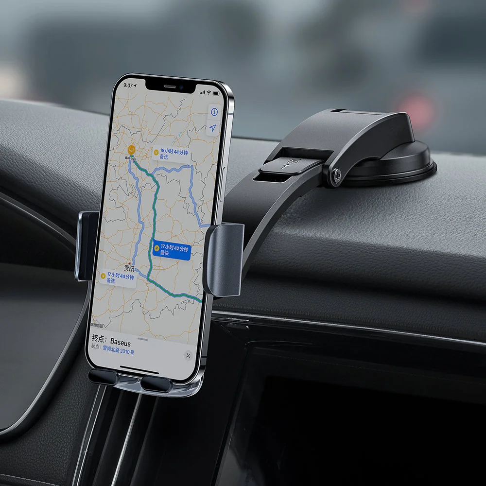 Baseus Car Mount 2in1 držiak na mobil do auta, čierny 