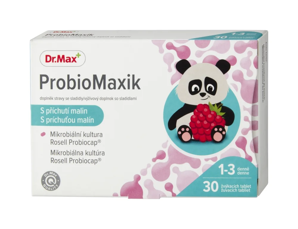 Dr. Max ProbioMaxik 1×30 tbl, žuvacie tablety s probiotikami