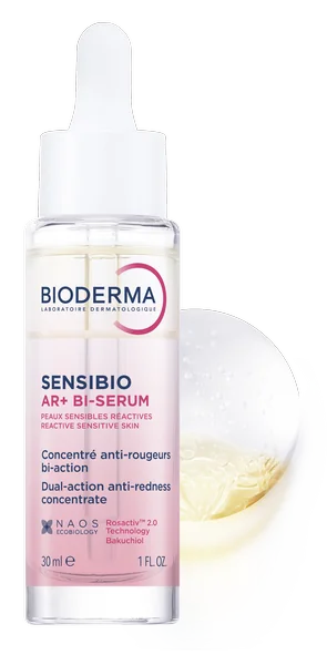 BIODERMA Sensibio AR+ BI-sérum na zmiernenie začervenania a redukciu vrások 1×30 ml, sérum