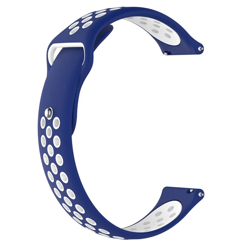 BStrap Silicone Sport remienok na Samsung Galaxy Watch 42mm blue/white