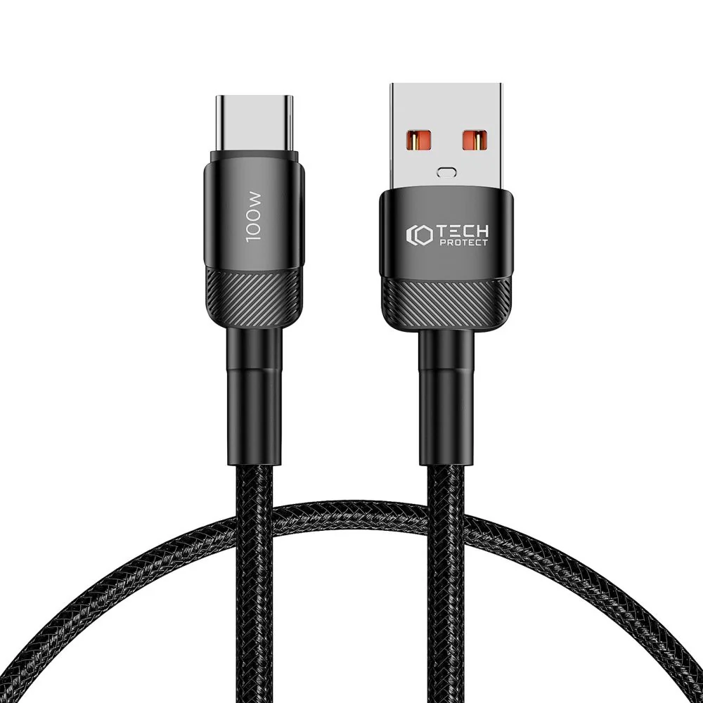 Tech-Protect Ultraboost Evo kábel USB / USB-C 100W 5A 0.5m, čierny