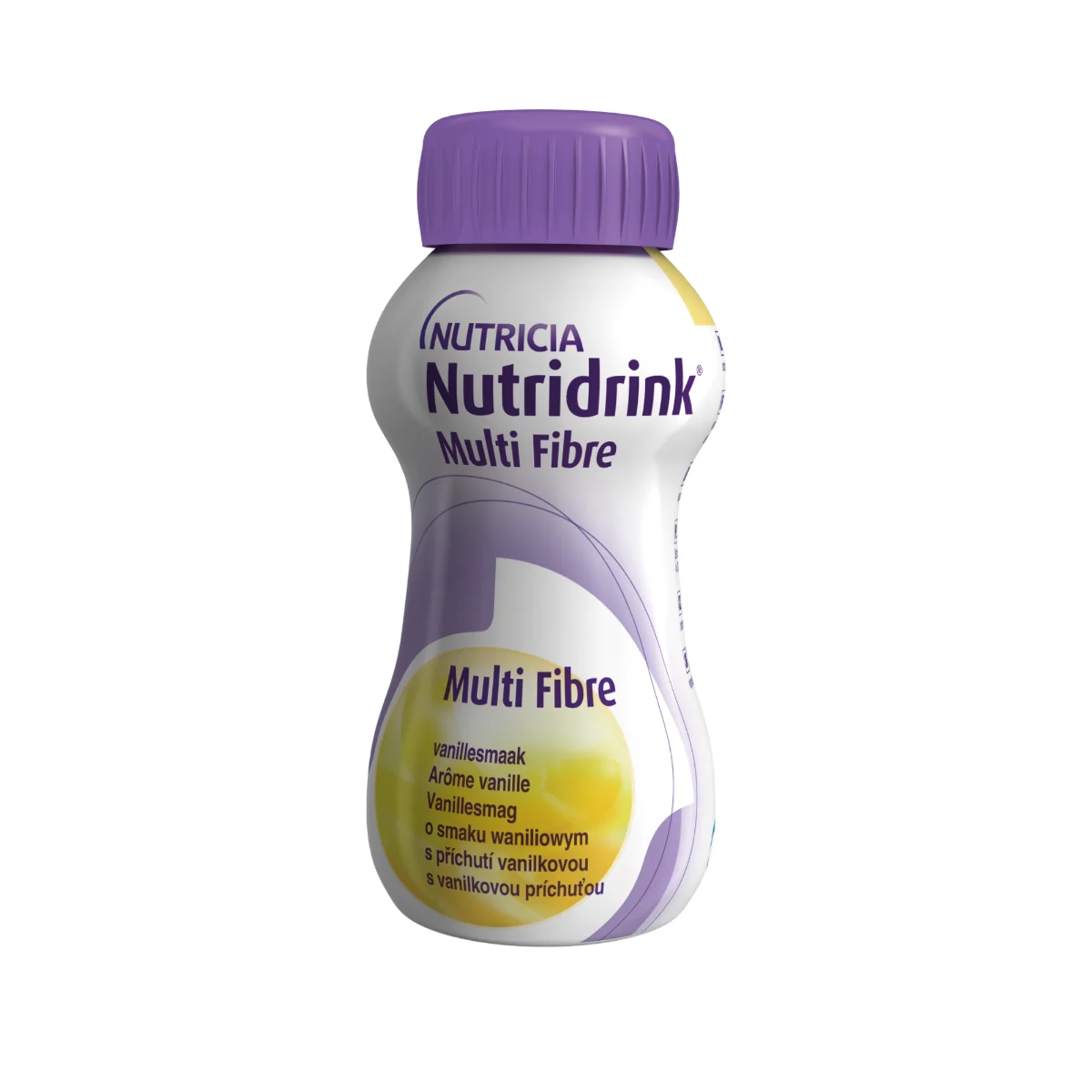 Nutridrink Multi Fibre vanilková príchuť 4×200 ml, nápoj na medicínske účely