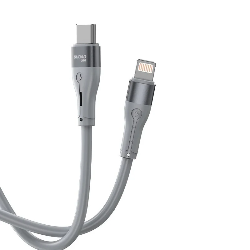 Dudao L6H kábel USB-C / Lightning PD 65W 1m, sivý 