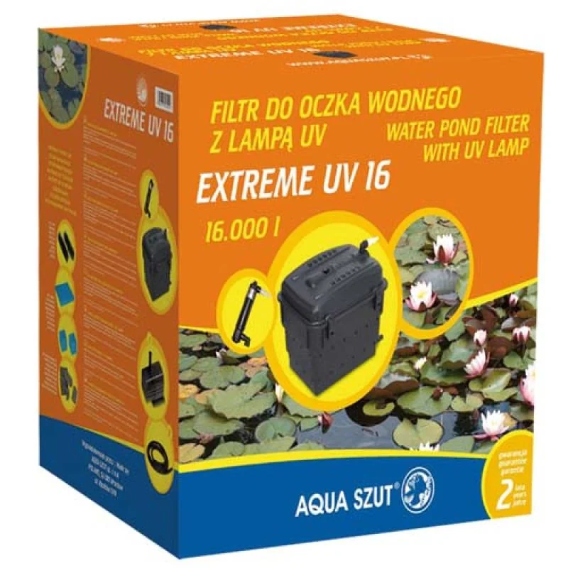 AQUA SZUT EXTREME UV 16 16.000l, 2.500 l/h, 5 druhov filtračného materiálu s UV lampou 11W, ideálne s KASKADA 3.600