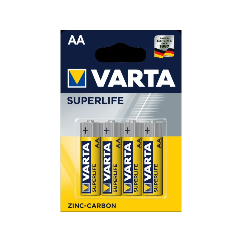 Varta 4x Zinc Carbon Superlife R6 AA (Blister)