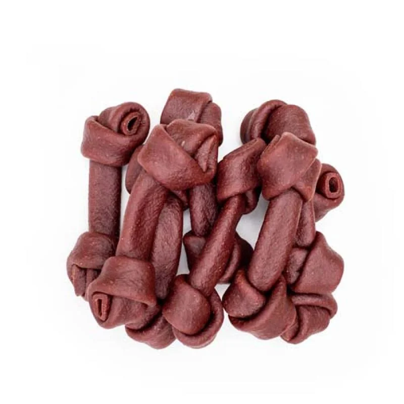 COBBYS PET AIKO SNACK Soft Knotted Bone Beef 11,4cm 8ks/400g mäkký uzol s hovädzím mäsom 