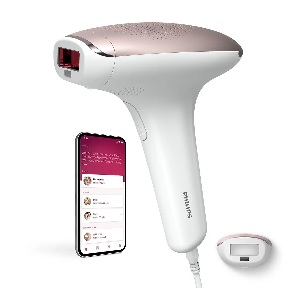 Philips Lumea IPL 7000 SC1994/00, použitie na telo 1×1 ks, epilátor