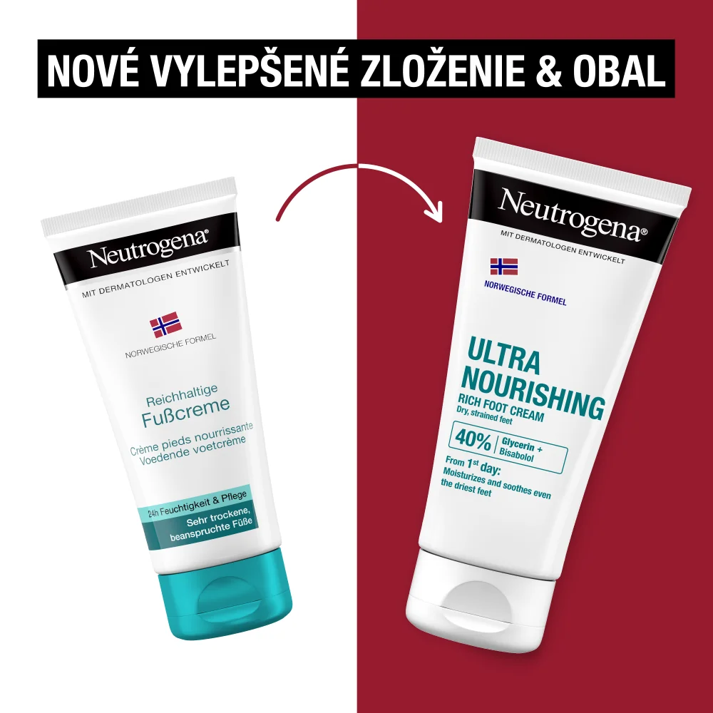 NEUTROGENA® Ultra výživný krém na chodidlá s Nórskou receptúrou 1×100 ml, krém na nohy