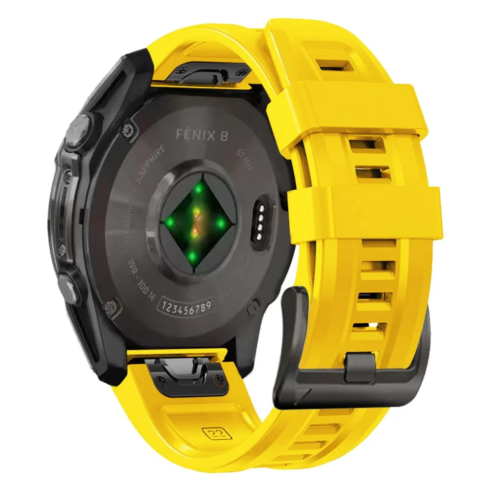 Tech-Protect Silicone remienok na Garmin Fenix 5 / 6 / 6 Pro / 7 / 8 4 7mm / E / 8 47mm, yellow