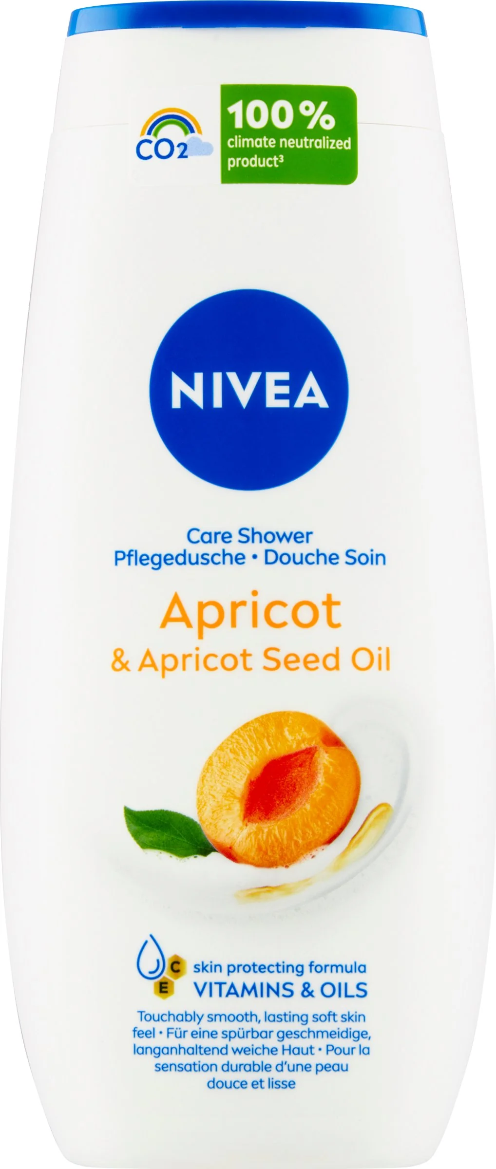 NIVEA Sprchovací gél Apricot 250ml 1×250 ml, hydratuje pokožku