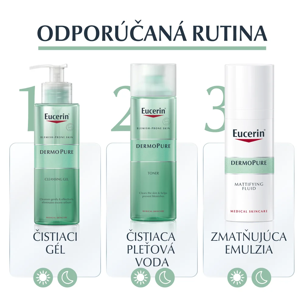 Eucerin DERMOPURE hĺbkovo čistiaci gél 1×400 ml, problematická pleť