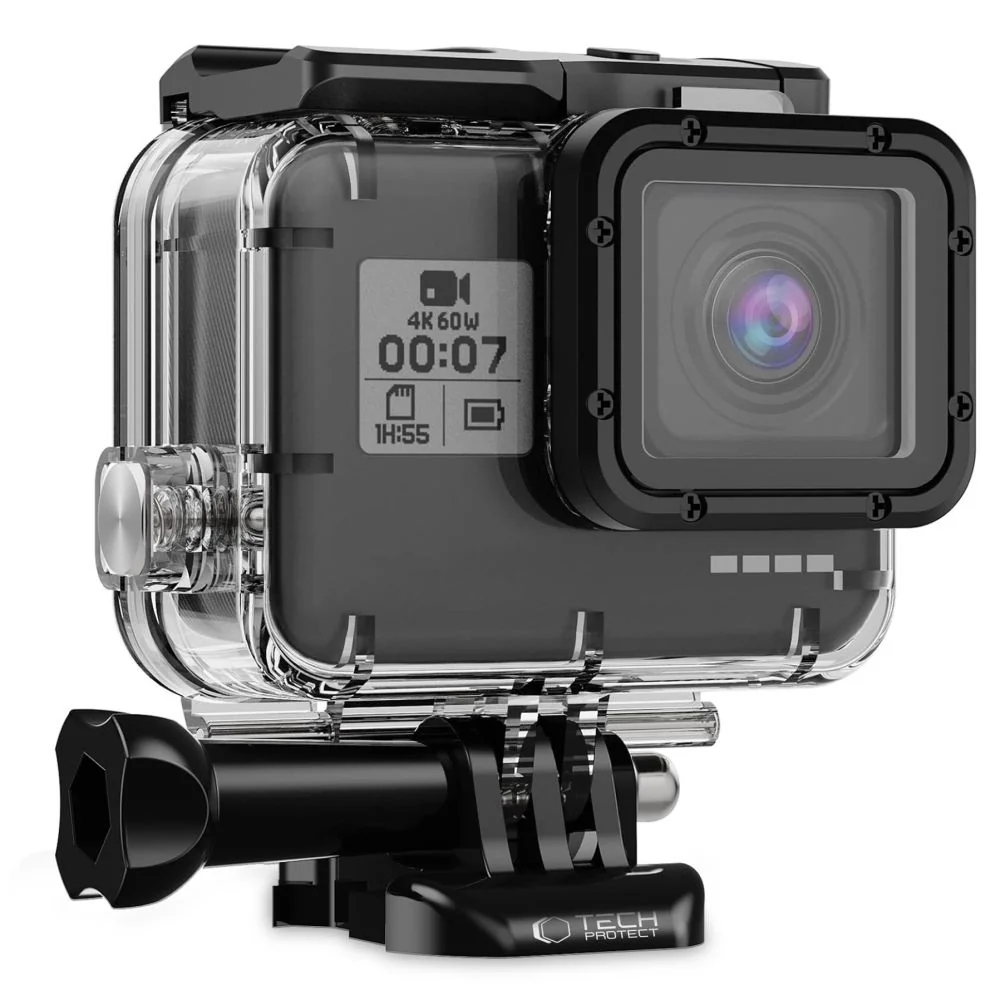 Tech-Protect GA200 vodotesné puzdro na GoPro Hero 5 / 6 / 7, priesvitné