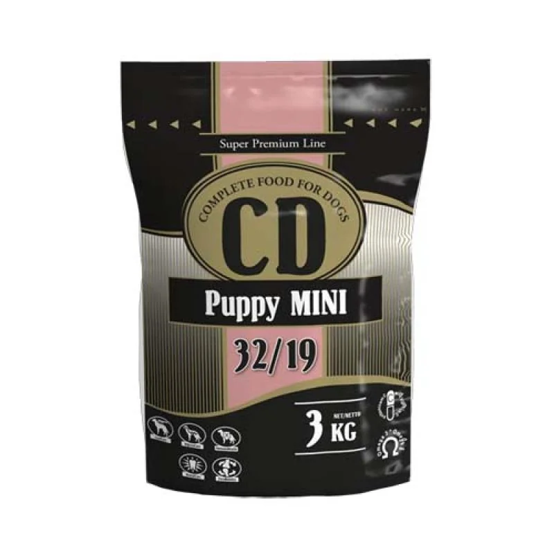 DELIKAN CD Puppy Mini 32/19 3kg Kompletné superprémiové krmivo pre šteňatá malých plemien do 1 roka