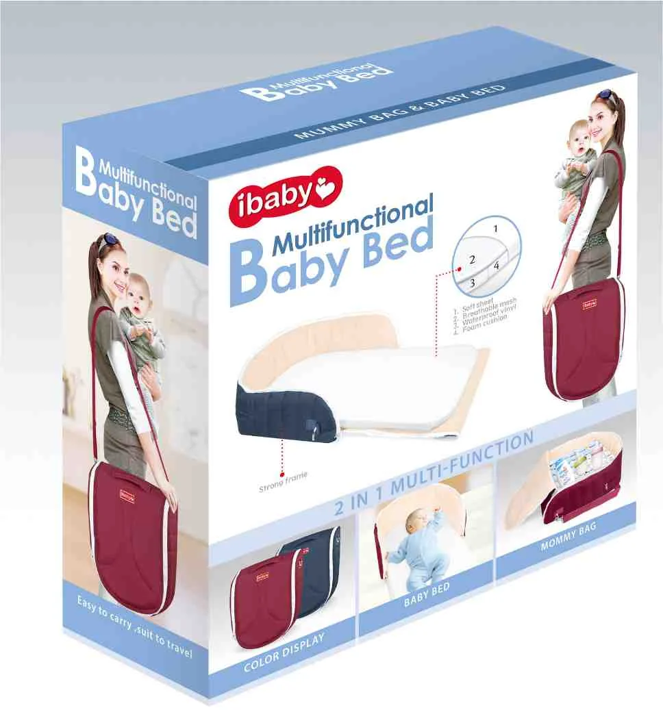 IBABY Multifunkčné hniezdo pre bábätka modré Baby Bed 1×1ks, hniezdo