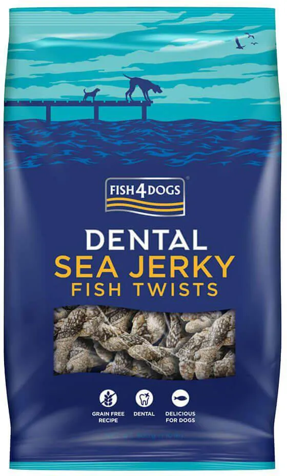 FISH4DOGS Dentálne pamlsky pre psy morská ryba - závitky 500g 1×500 g, dentálne pamlsky pre psy