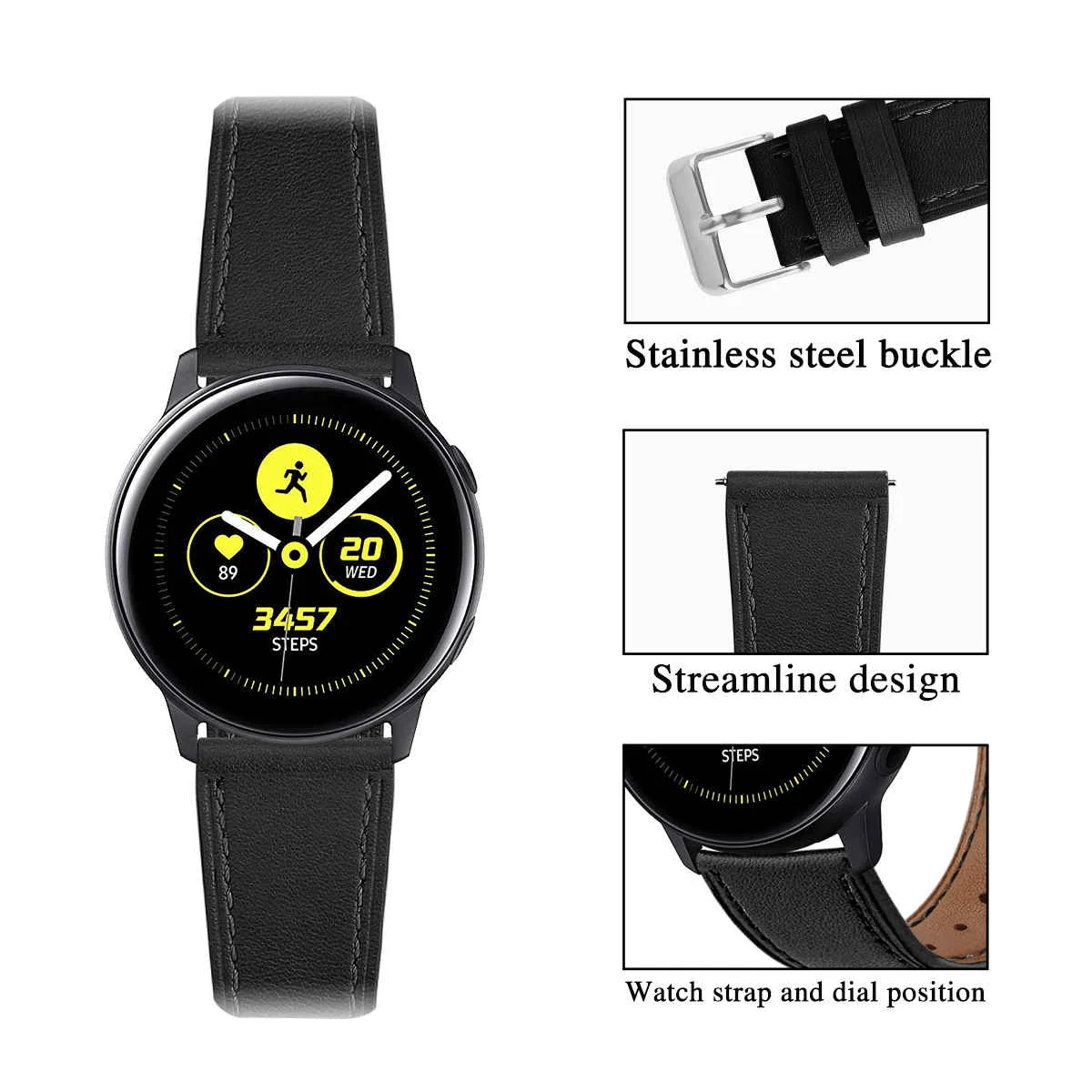 BStrap Leather Italy remienok na Garmin Vivoactive 5 black