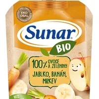 Sunar BIO Kapsička Jablko, banán, mrkva
