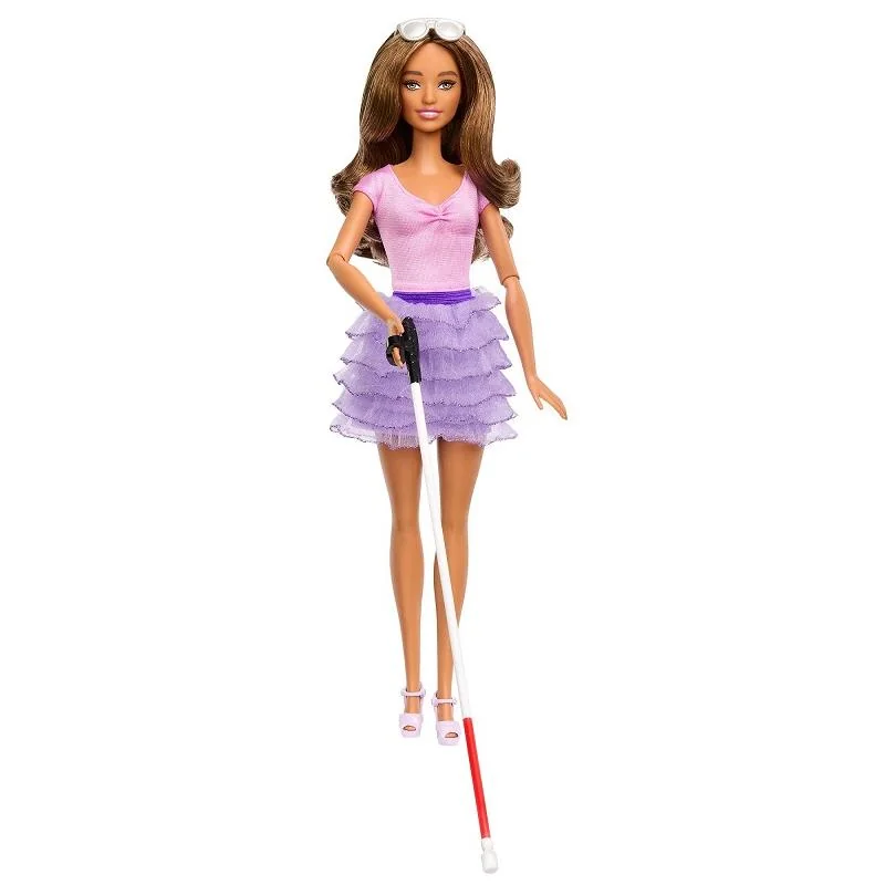 Mattel Barbie bábika nevidiaca s palicou 