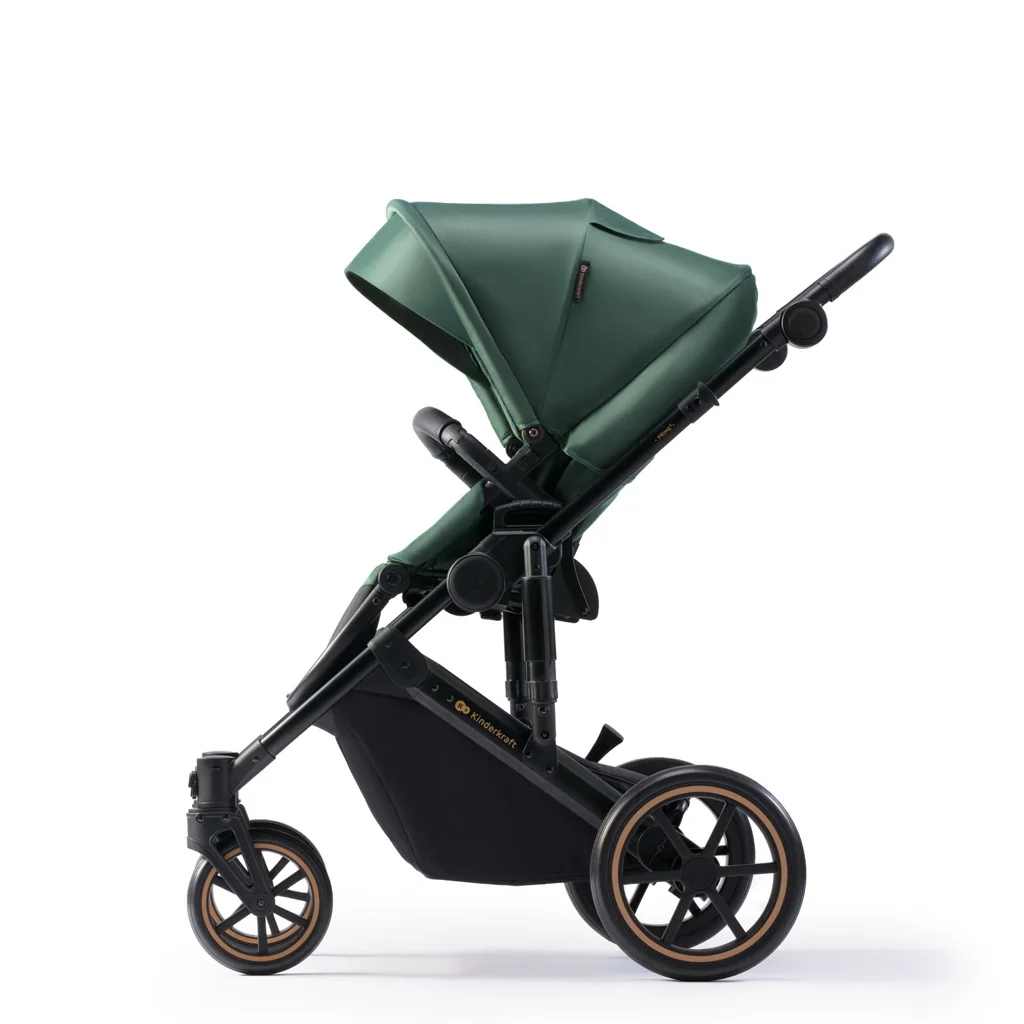 KINDERKRAFT SELECT Kočík kombinovaný 3v1 Prime 2 Dark Green, Premium 1×1 ks, kombinovaný kočík