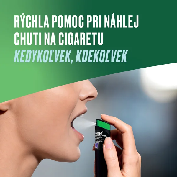 Nicorette® Spray 1 mg/dávka 2×13,2 ml, orálny roztokový sprej