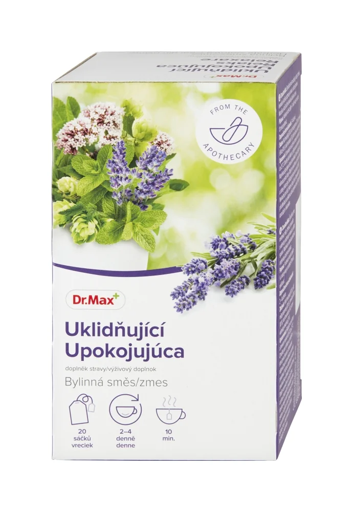 Dr. Max Upokojujúca bylinná zmes 1×30 g, nálevové vrecúška, 20×1,5 g