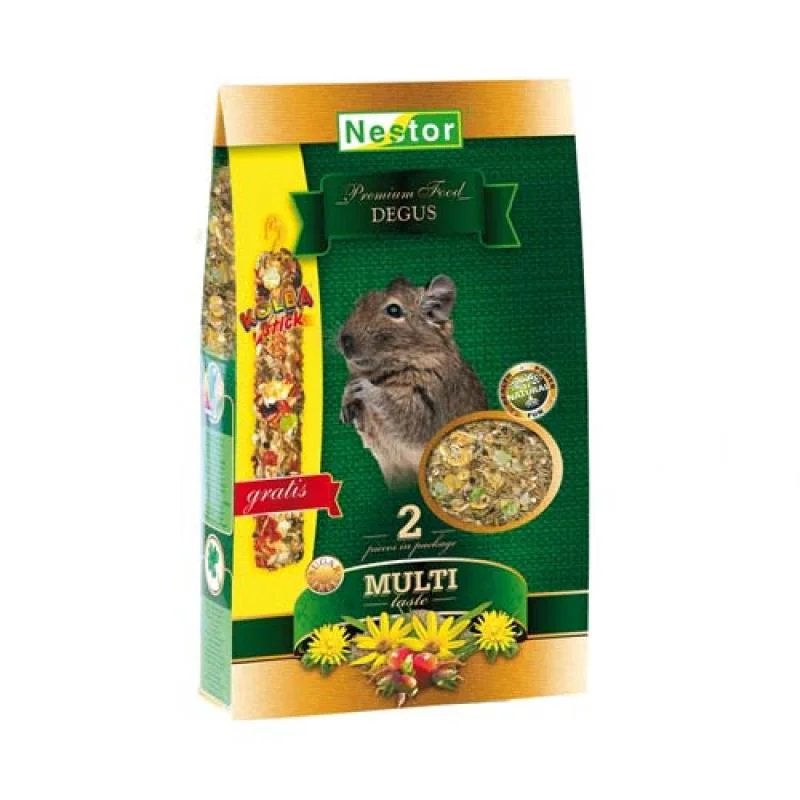 NESTOR PREMIUM Krmivo pre degu 1400ml/620g +Tyčinka zdarma