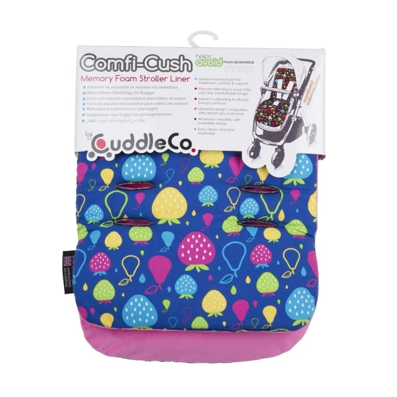 CuddleCo Comfi-Cush, Vložka do kočíka, 80x33cm, Tutty-Frutty 